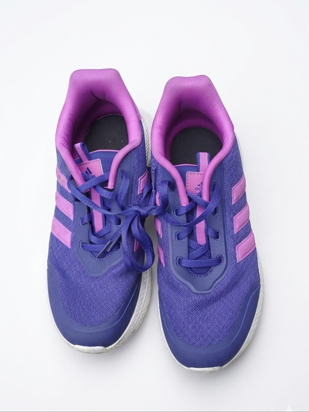 Adidas X_PLRPATH K Cloudfoam Girl Sz 4 Purple Pink Athletic Sneaker Shoes
